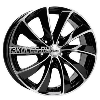 Rial Lugano Diamant black front polished 8x18/5x112 D66.5 ET35  