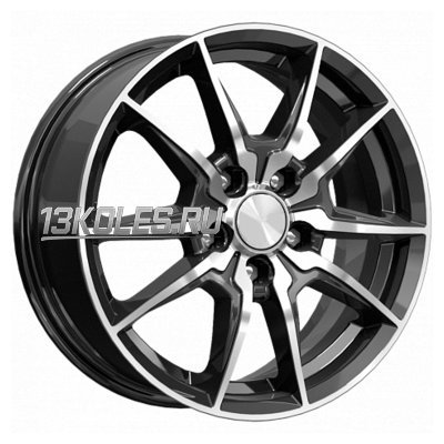 K&K Адамар-оригинал (КС886) Алмаз черный SK 6.5x16/5x112 D57.1 ET46  