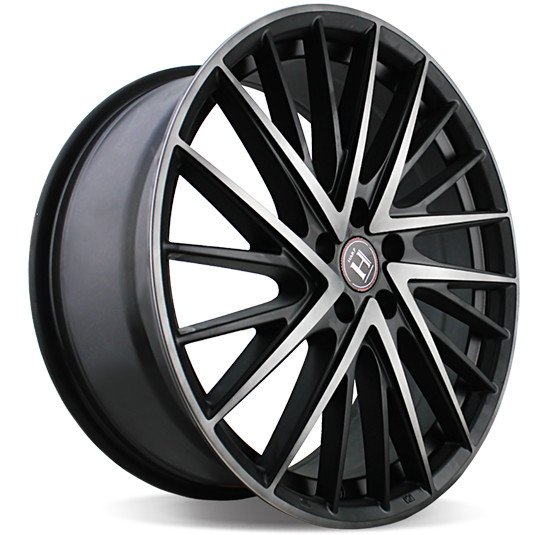 Harp Y-697 satin-black-w-machined-face-and-tinted-clear 8.5x20/5x112 D66.6 ET35  