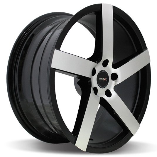 Vissol V-080L black-with-machined-face 8.5x19/5x120 D74.1 ET15  