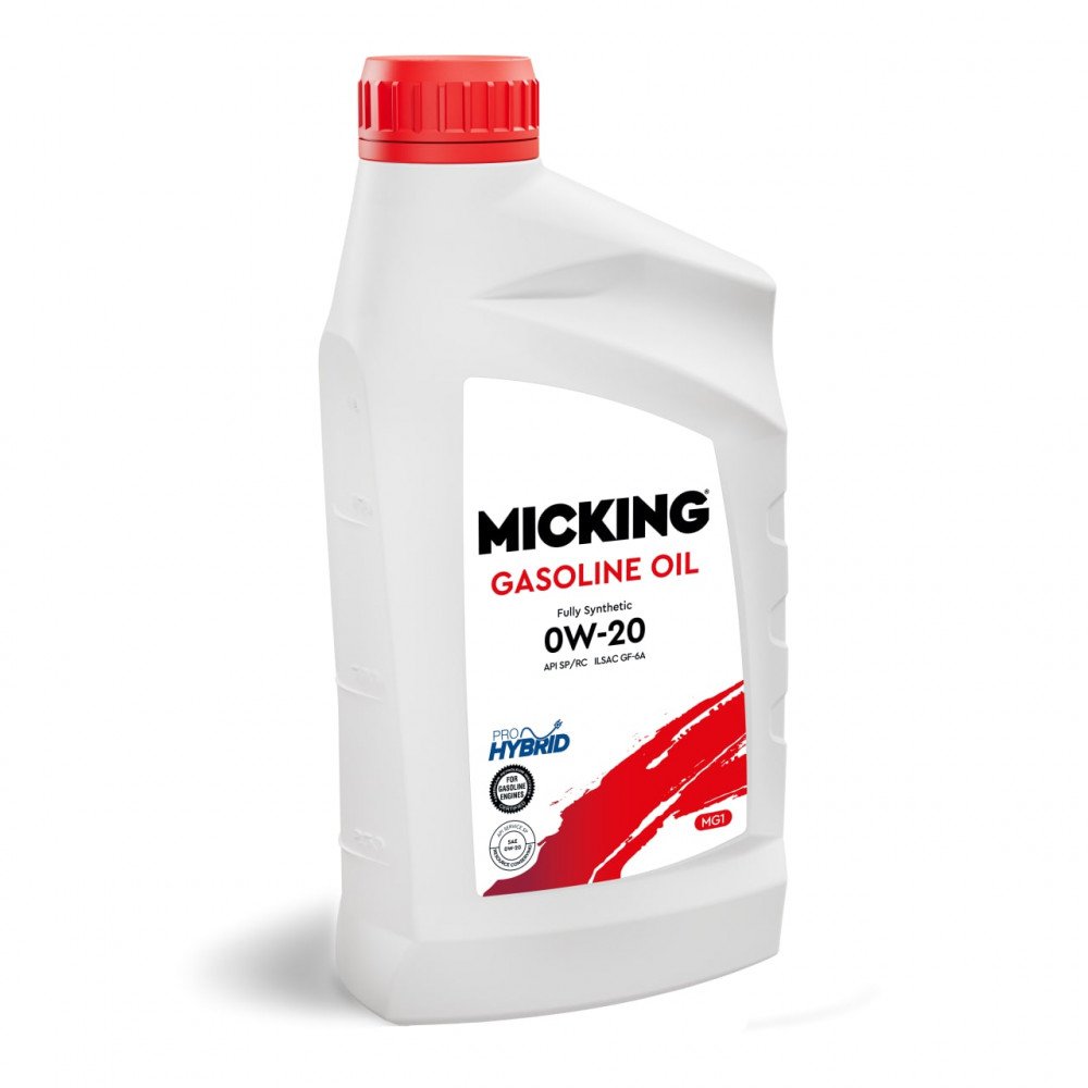 Моторное масло Micking Gasoline Oil MG1 0W20 синтетическое 1л