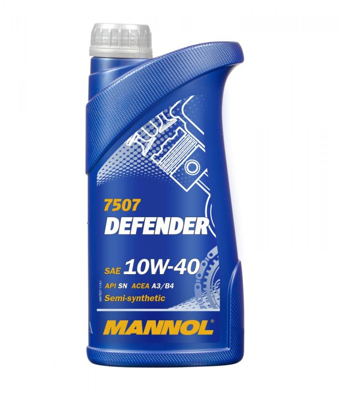 Моторное масло Mannol Defender 10W40 полусинтетическое 1л