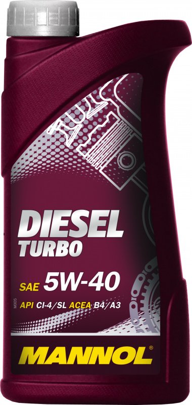 Моторное масло Mannol Diesel Turbo 5W40 синтетическое 1л