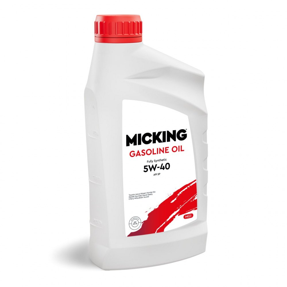 Моторное масло Micking Gasoline Oil MG1 5W40 синтетическое 1л