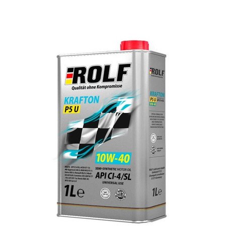 Моторное масло ROLF Krafton P5 U 10W40 полусинтетическое 1л