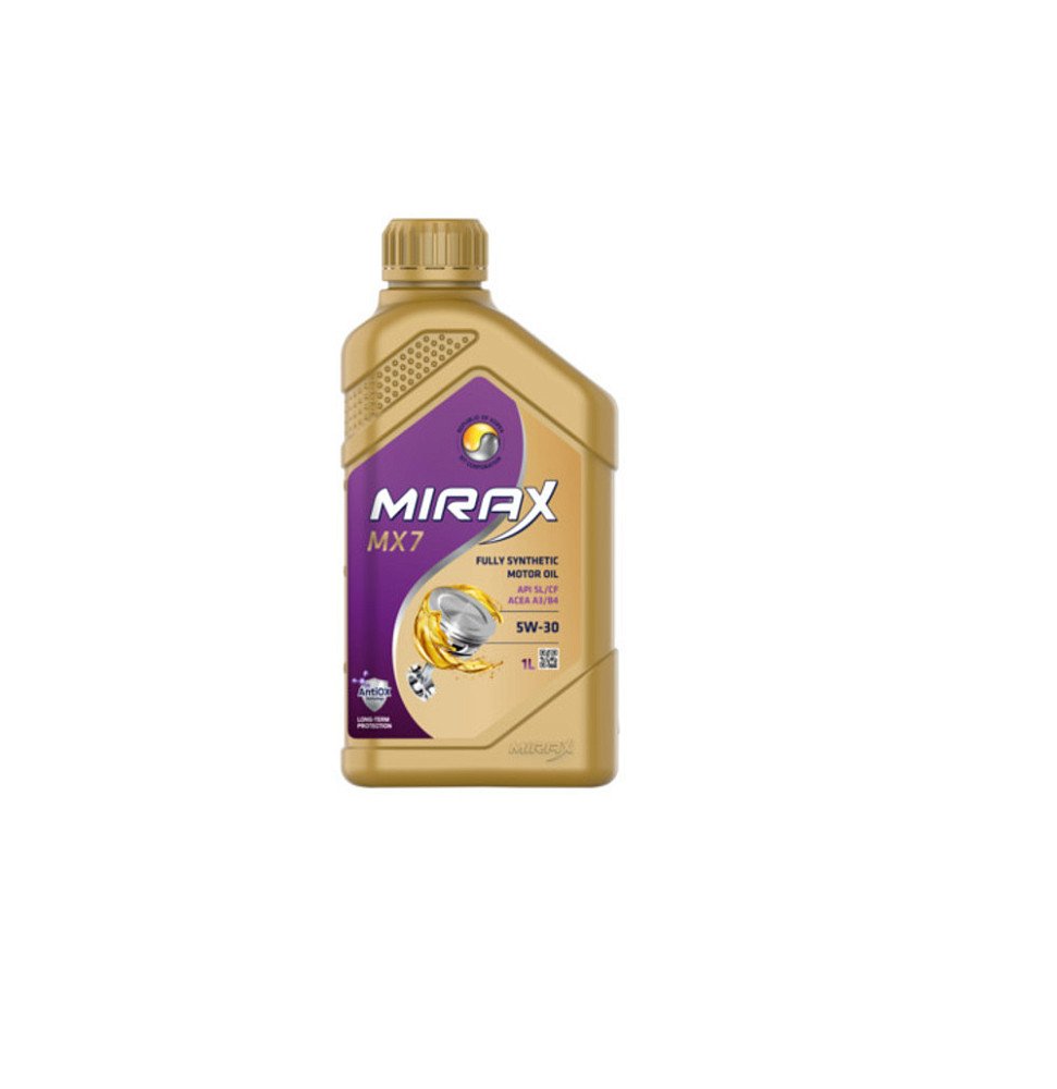 Моторное масло Mirax MX7 5W30 синтетическое 1л