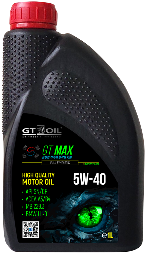 Моторное масло GT Oil GT Max 5W40 синтетическое 1л