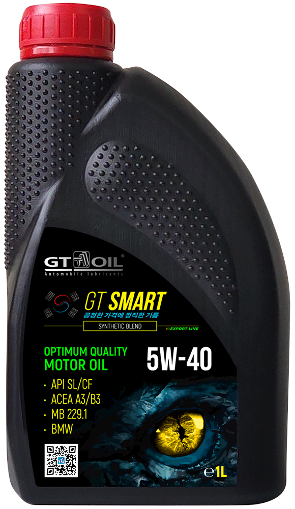 Моторное масло GT Oil GT Smart 5W40 полусинтетическое 1л