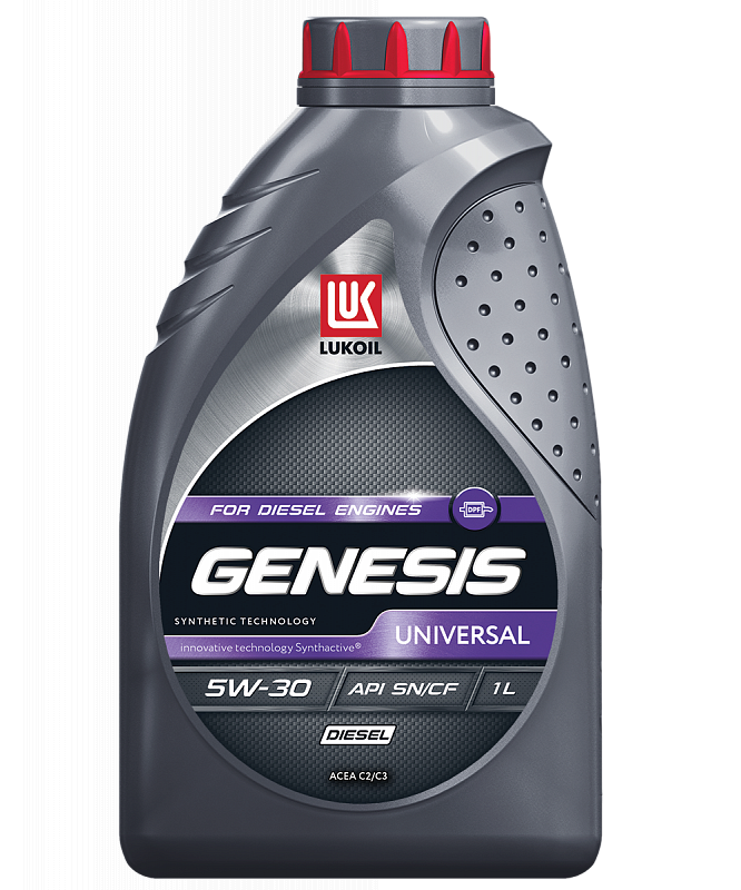 Моторное масло Лукойл Genesis Universal Diesel 5W30 полусинтетическое 1л