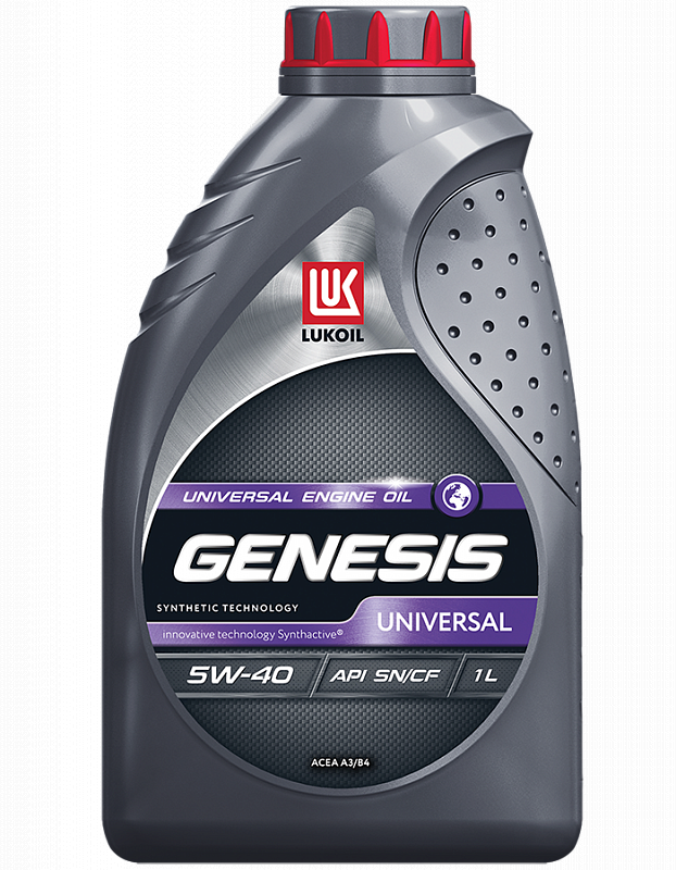 Моторное масло Лукойл Genesis Universal 5W40 полусинтетическое 1л