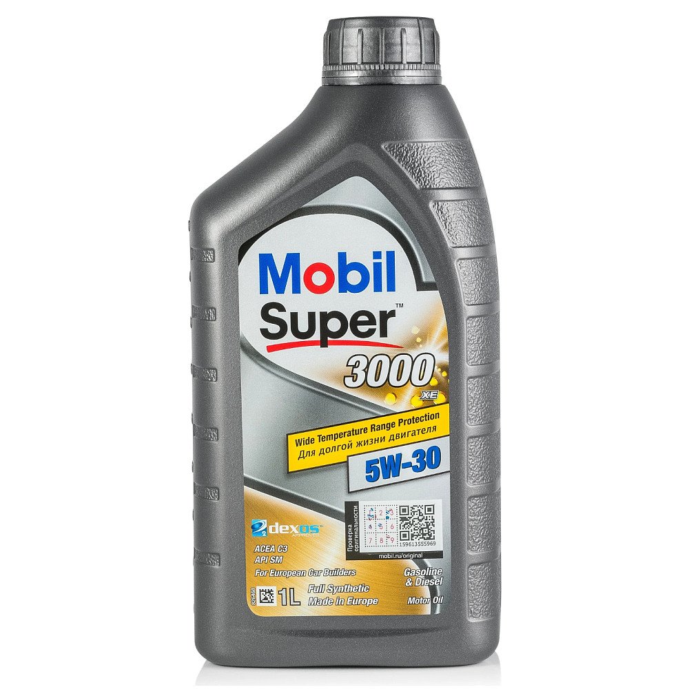 Моторное масло Mobil Super 3000 XE 5W30 синтетическое 1л