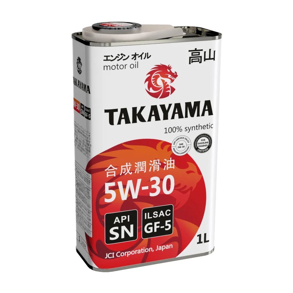 Моторное масло Takayama SN GF-5 5W30 ПЭТ синтетическое 1л