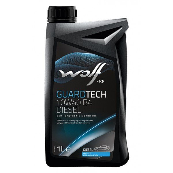 Моторное масло Wolf GuardTech B4 Diesel 10W40 полусинтетическое 1л