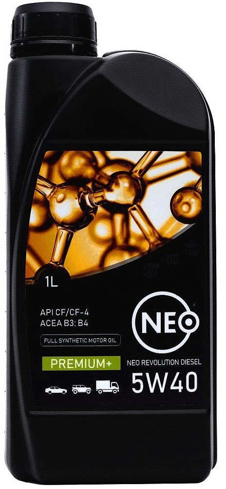 Моторное масло Neo Revolution Diesel CF/CF-4 B3/B4 5W40 синтетическое 1л