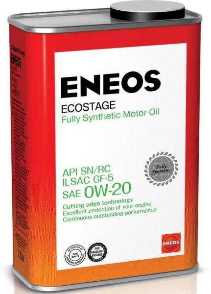 Моторное масло Eneos Ecostage SN/RC 0W20 синтетическое 1л