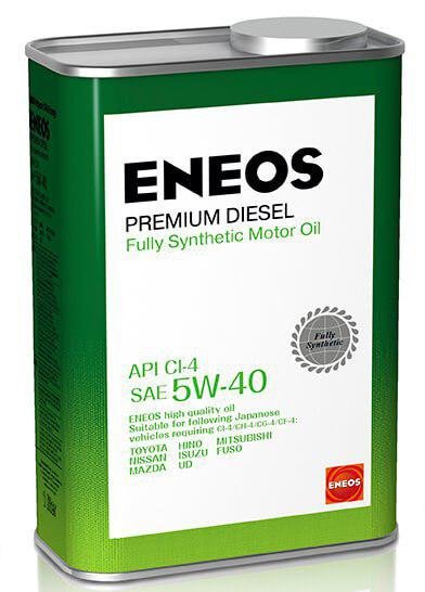 Моторное масло Eneos Premium Diesel CI-4 5W40 синтетическое 1л