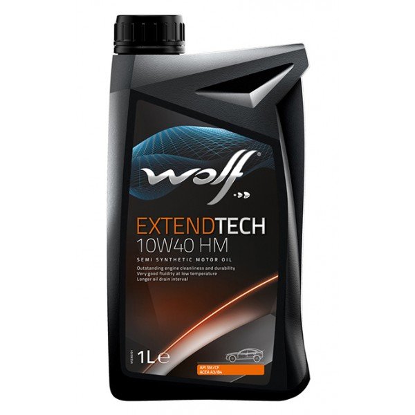 Моторное масло Wolf ExtendTech HM 10W40 полусинтетическое 1л
