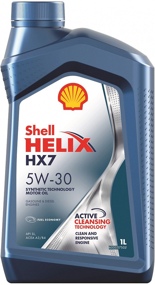 Моторное масло Shell Helix HX7 5W30 полусинтетическое 1л