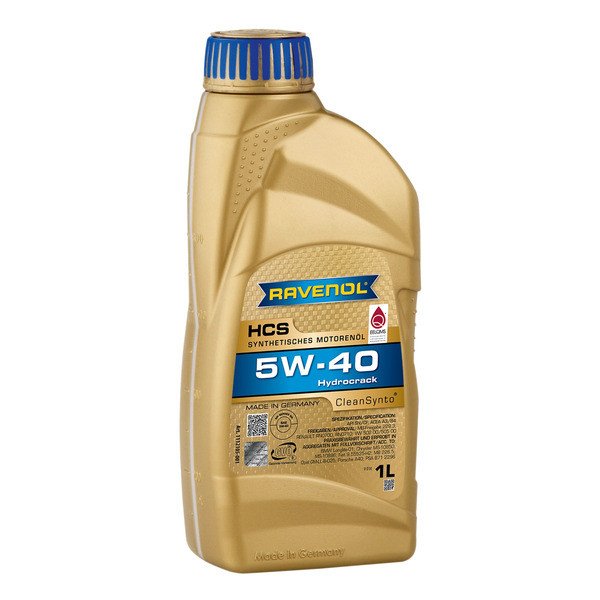 Моторное масло Ravenol HCS 5W40 синтетическое 1л