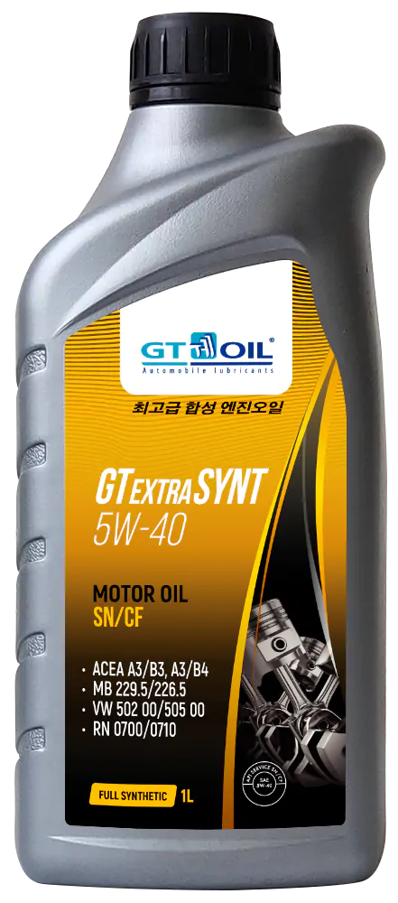 Моторное масло GT Oil GT Extra Synt SN/CF 5W40 синтетическое 1л