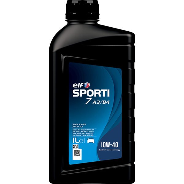 Моторное масло Elf Sporti 7 A3/B4 10W40 полусинтетическое 1л