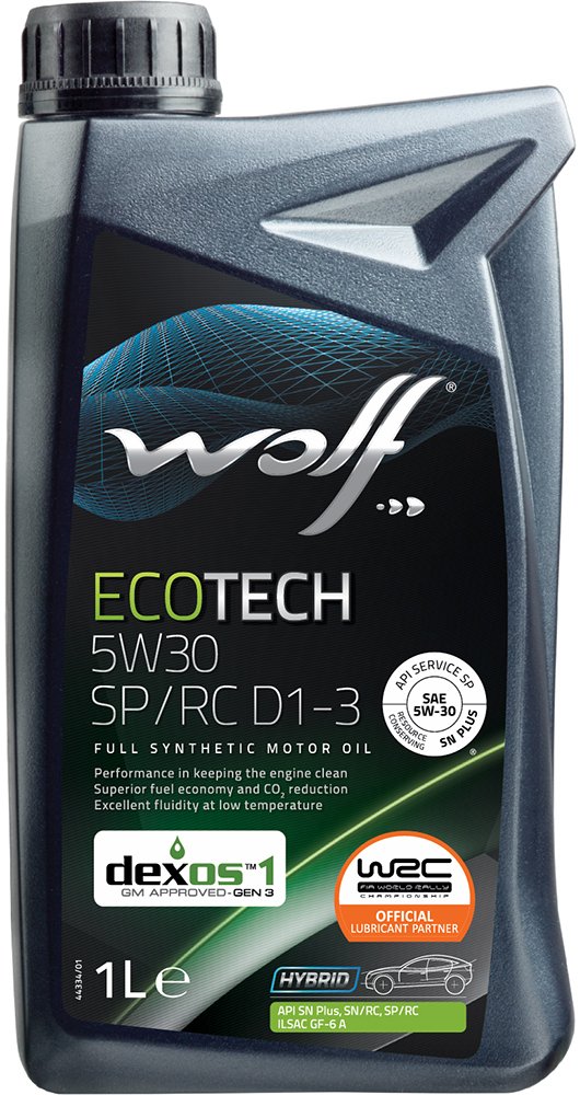 Моторное масло Wolf EcoTech SP/RC D1-3 5W30 синтетическое 1л