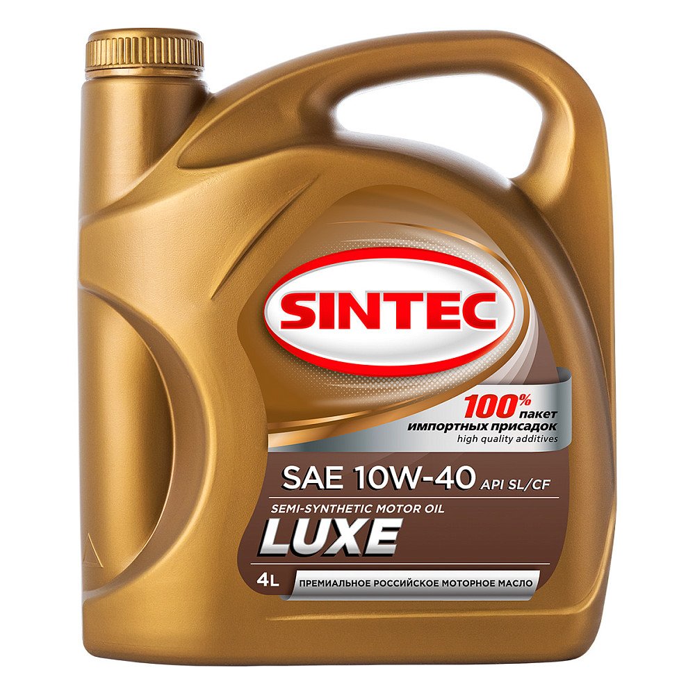 Моторное масло Sintec Luxe 10W40 полусинтетическое 4л