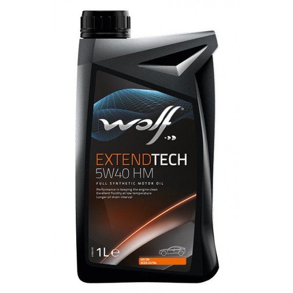 Моторное масло Wolf ExtendTech HM 5W40 синтетическое 1л