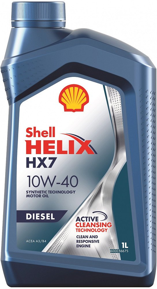 Моторное масло Shell Helix HX7 Diesel 10W40 полусинтетическое 1л