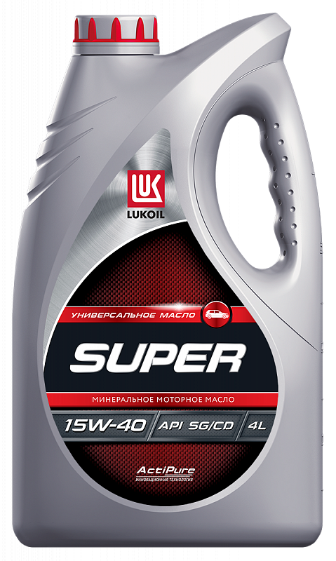 Моторное масло Лукойл Super 15W40 минеральное 4л