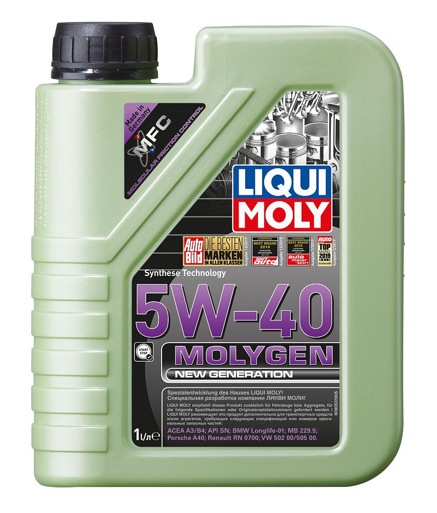Моторное масло Liqui Moly Molygen New Generation 5W40 синтетическое 1л