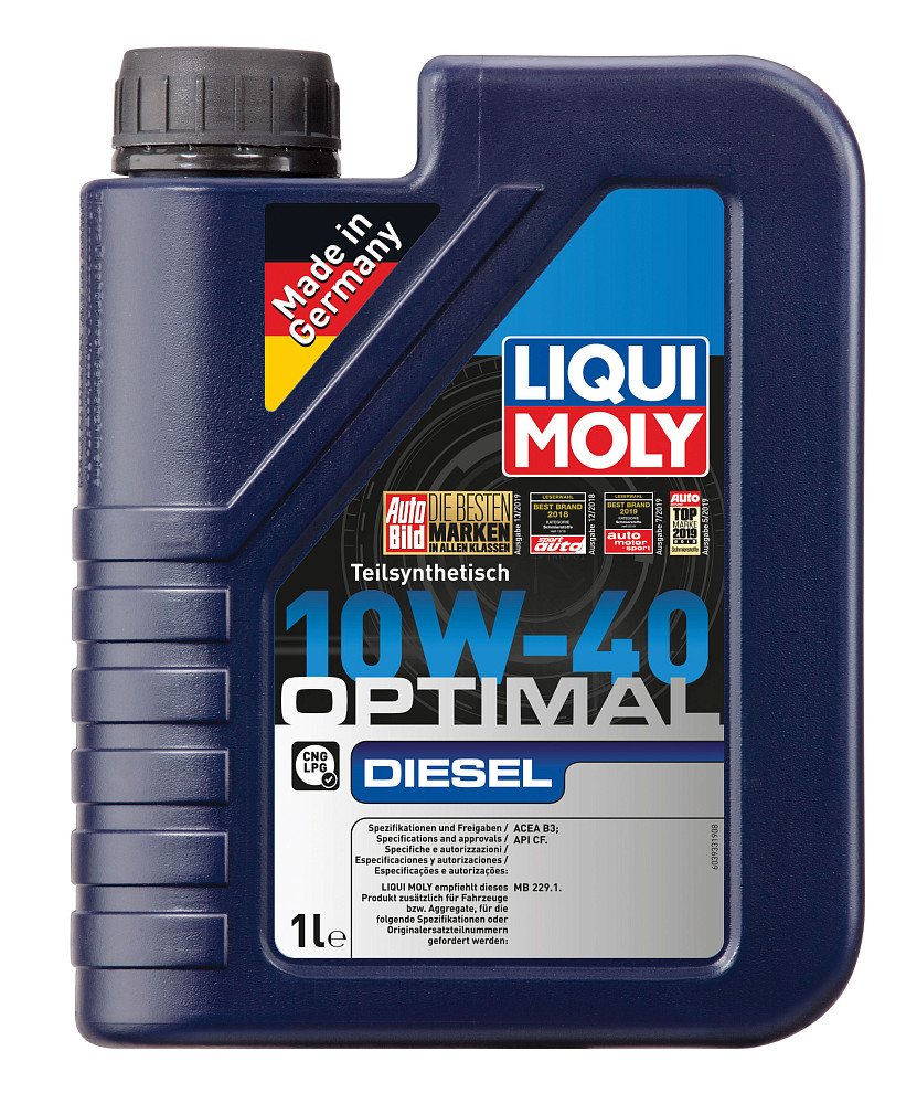 Моторное масло Liqui Moly Optimal Diesel 10W40 полусинтетическое 1л