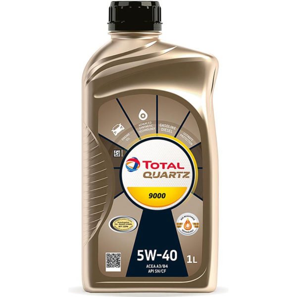 Моторное масло Total Quartz 9000 5W40 синтетическое 1л