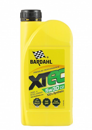 Моторное масло Bardahl XTEC C2 5W30 синтетическое 1л