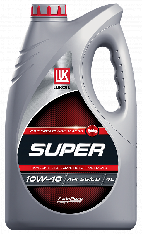 Моторное масло Лукойл Super 10W40 полусинтетическое 4л