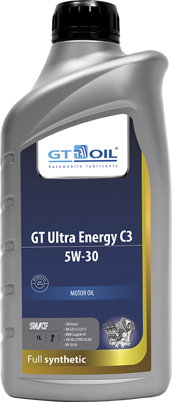 Моторное масло GT Oil GT Ultra Energy C3 SN/CF 5W30 синтетическое 1л