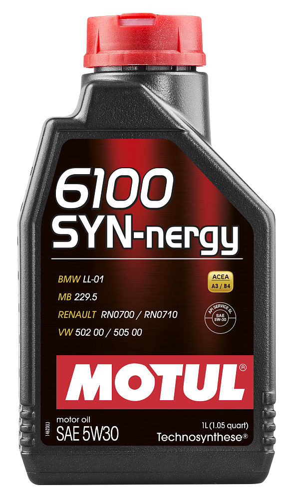 Моторное масло Motul 6100 Syn-Nergy 5W30 полусинтетическое 1л