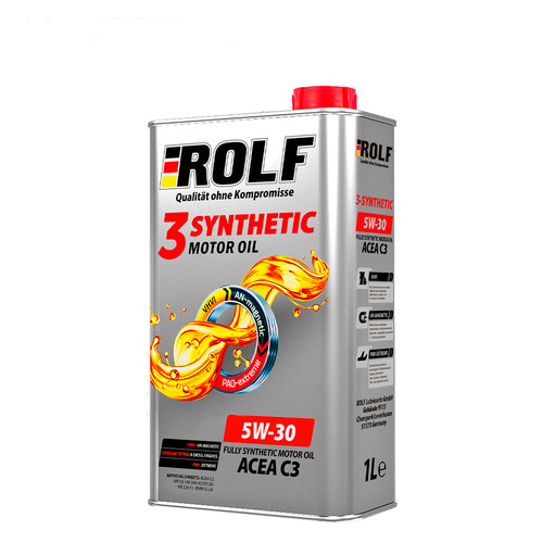 Моторное масло ROLF 3-Synthetic ACEA C3 5W30 синтетическое 1л