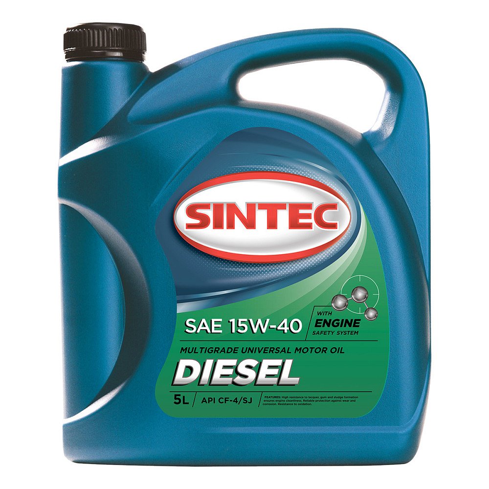 Моторное масло Sintec Diesel 15W40 минеральное 5л