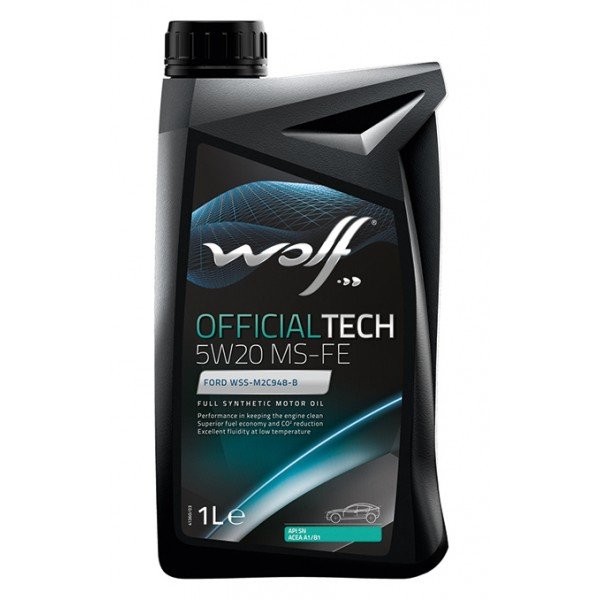 Моторное масло Wolf OfficialTech MS-FE 5W20 синтетическое 1л