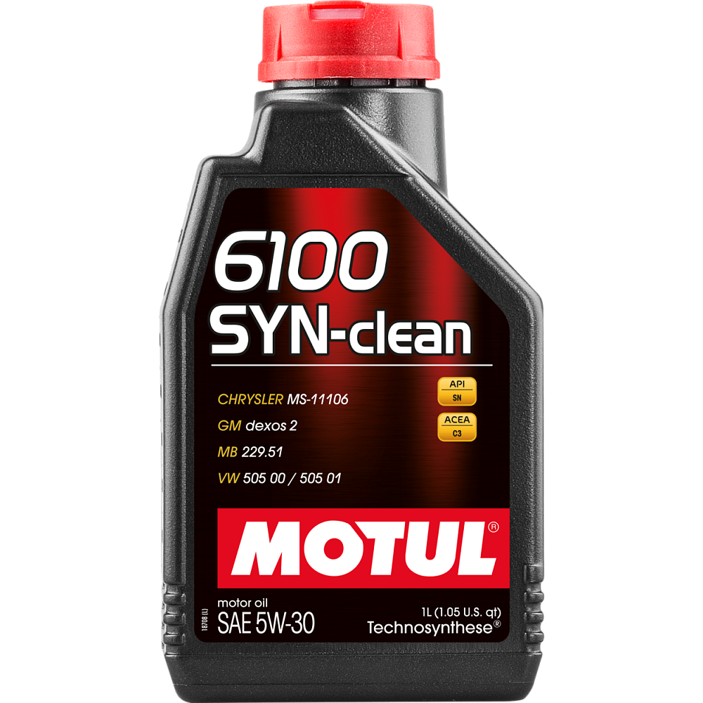 Моторное масло Motul 6100 Syn-Clean 5W30 синтетическое 1л