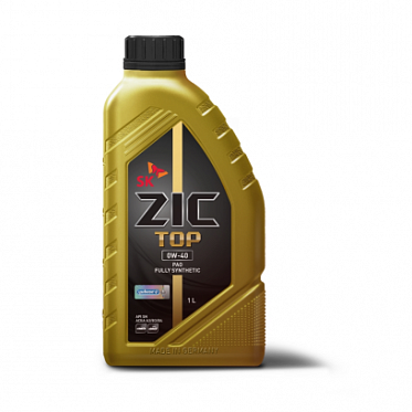 Моторное масло ZIC TOP 0W40 синтетическое 1л