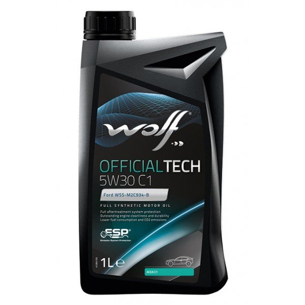 Моторное масло Wolf OfficialTech C1 5W30 синтетическое 1л