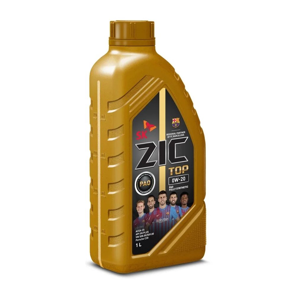 Моторное масло ZIC TOP 0W20 синтетическое 1л