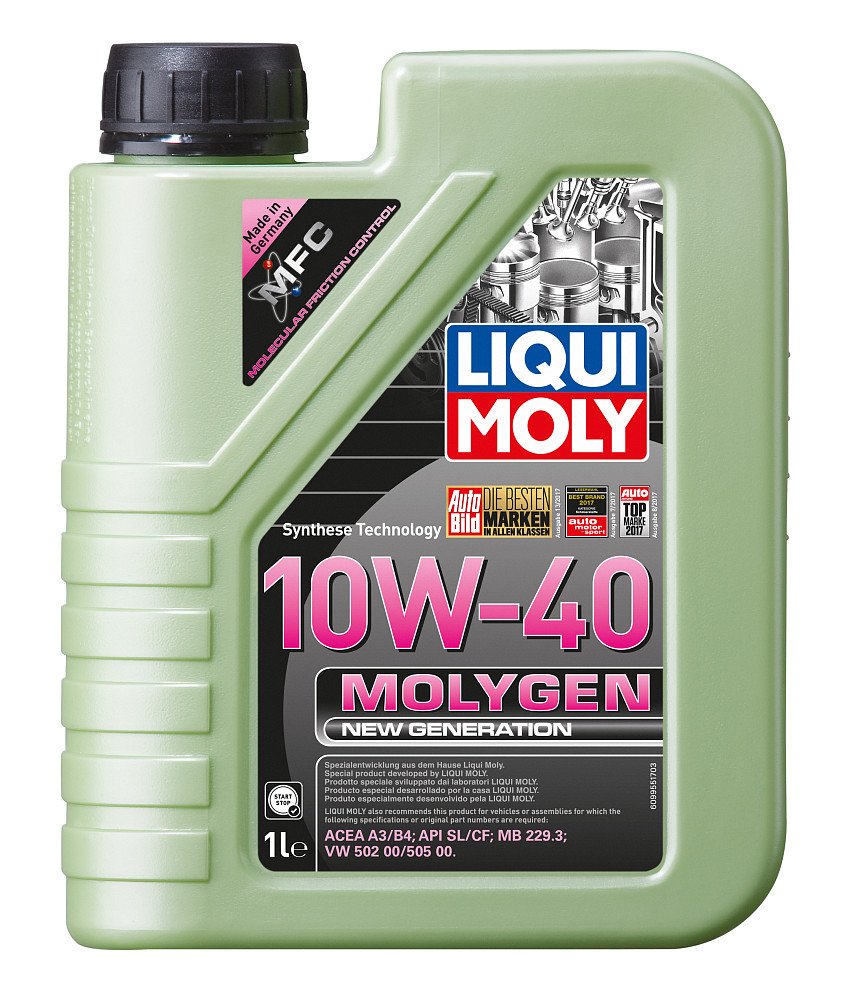 Моторное масло Liqui Moly Molygen New Generation 10W40 полусинтетическое 1л
