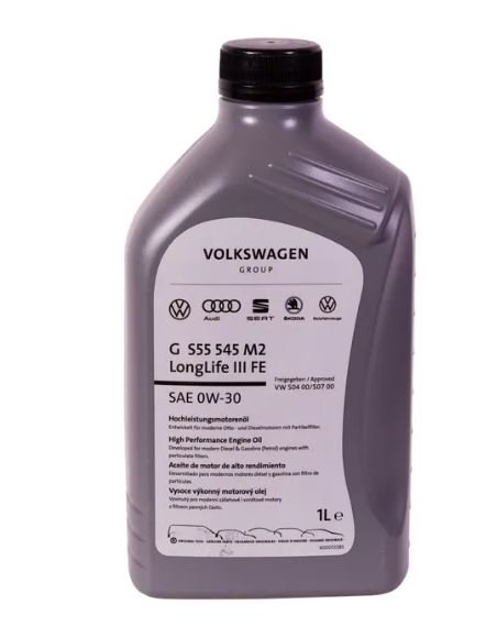Моторное масло VAG G S55 545 M2 0W30 синтетическое 1л