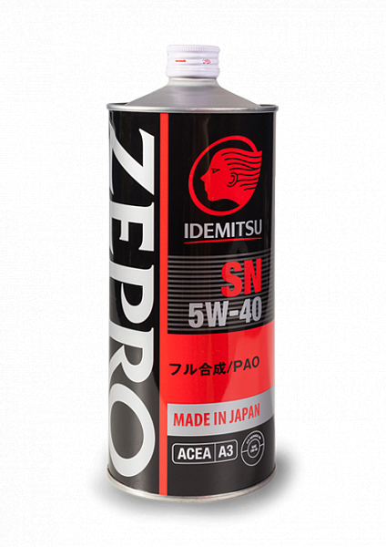 Моторное масло Idemitsu Zepro Racing SN 5W40 синтетическое 1л