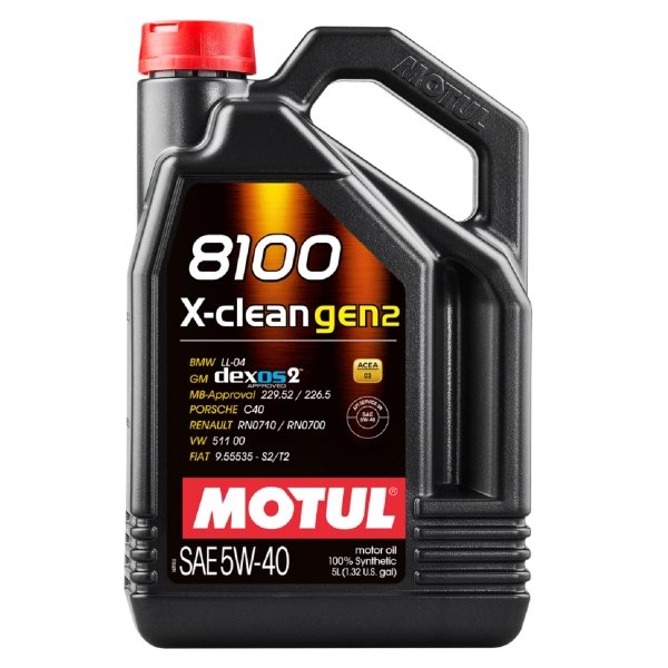 Моторное масло Motul 8100 X-Clean Gen2 5W40 синтетическое 1л