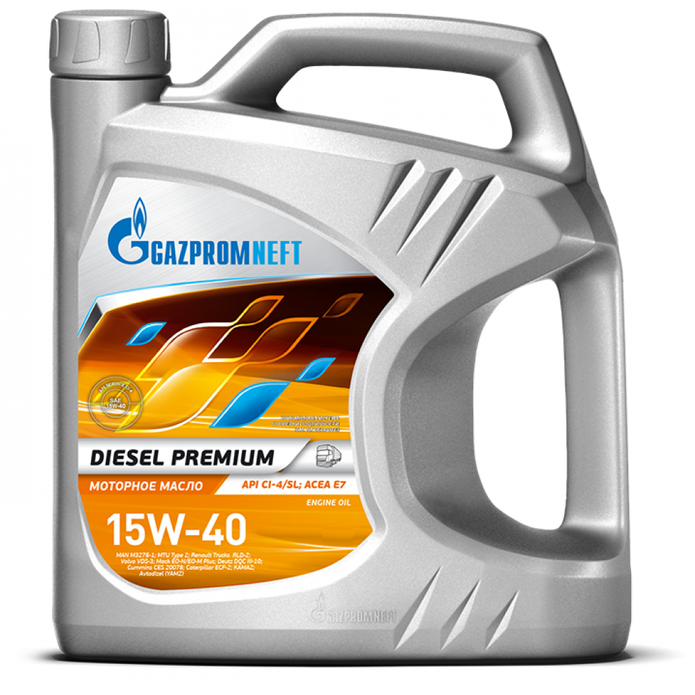 Моторное масло Gazpromneft Diesel Premium 15W40 минеральное 5л