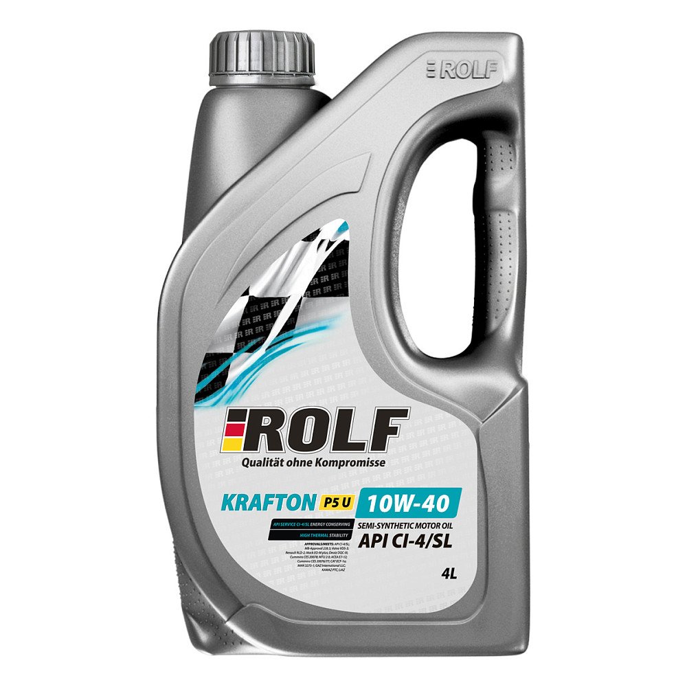 Моторное масло ROLF Krafton P5 U 10W40 полусинтетическое 4л